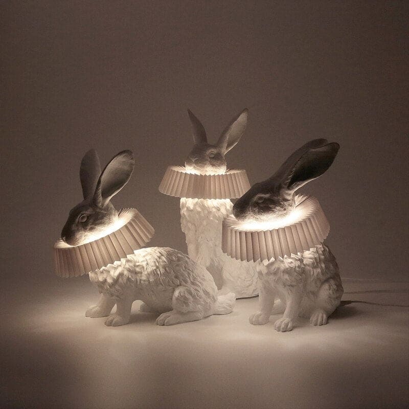 Rabbit Scarf Led Table Lamp