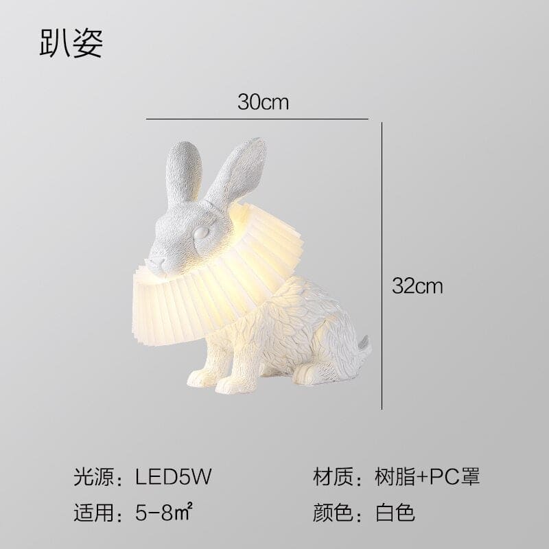 Rabbit Scarf Led Table Lamp