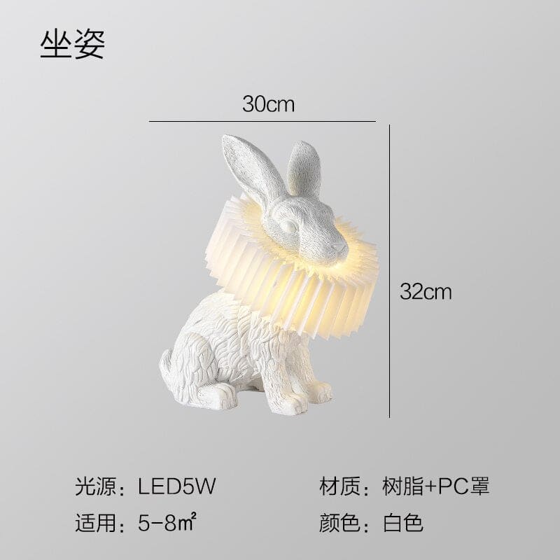 Rabbit Scarf Led Table Lamp