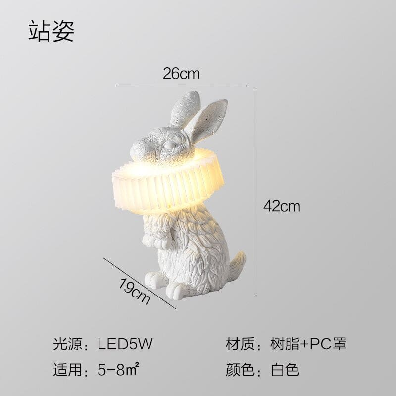 Rabbit Scarf Led Table Lamp