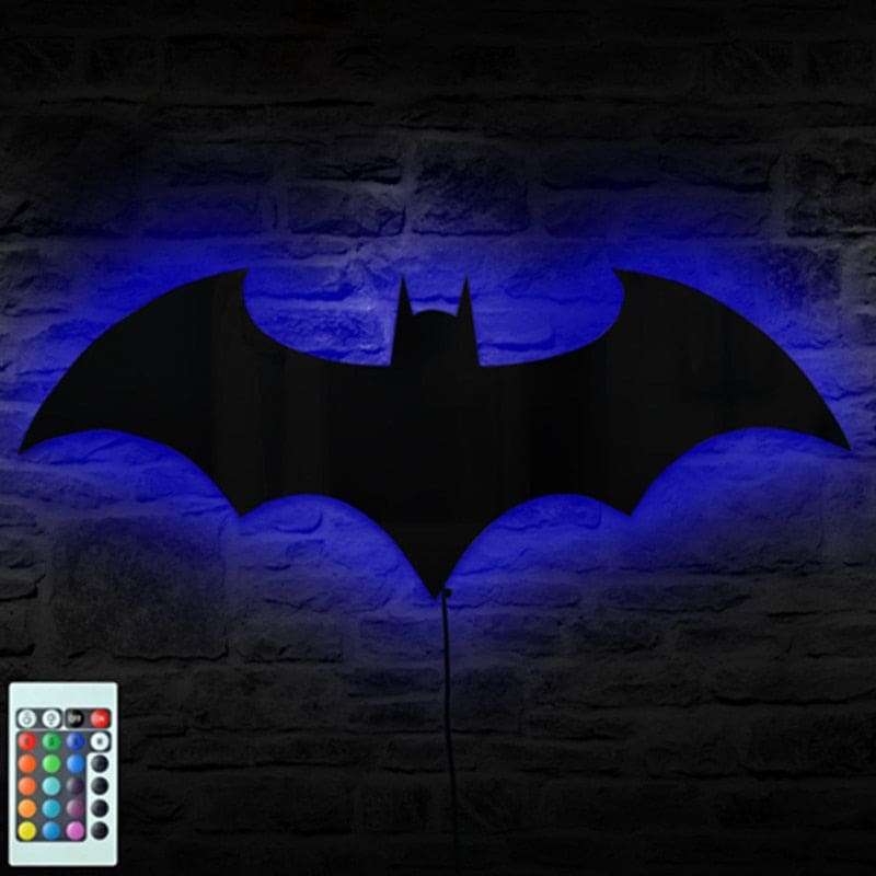 RGB Batman Sign Mirror Night Light