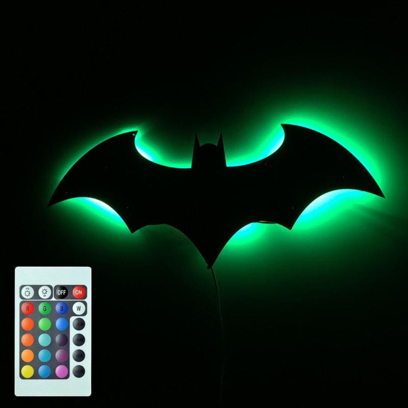 RGB Batman Sign Mirror Night Light