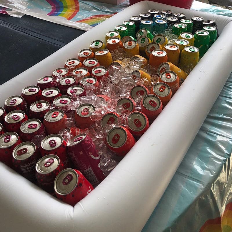 Swimming Pool Float Drinks Table