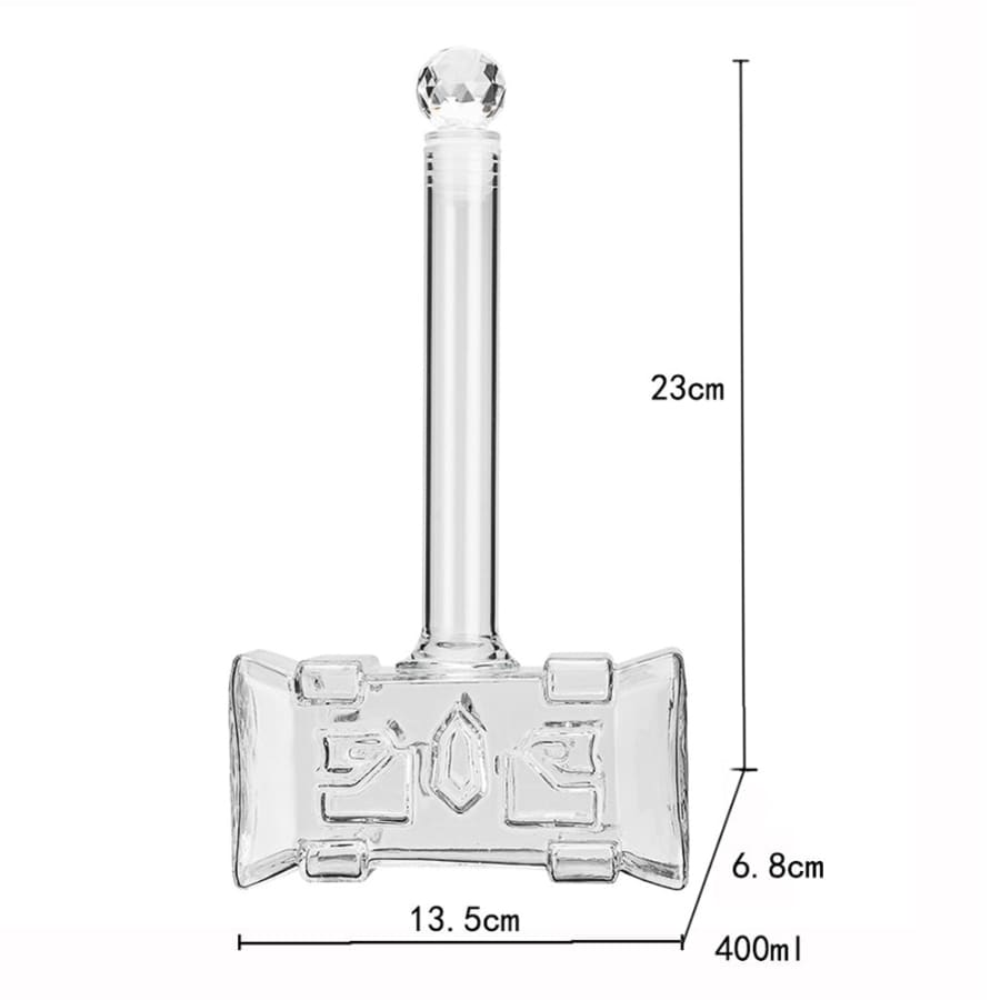 Thor Hammer shaped 400ml Decanter