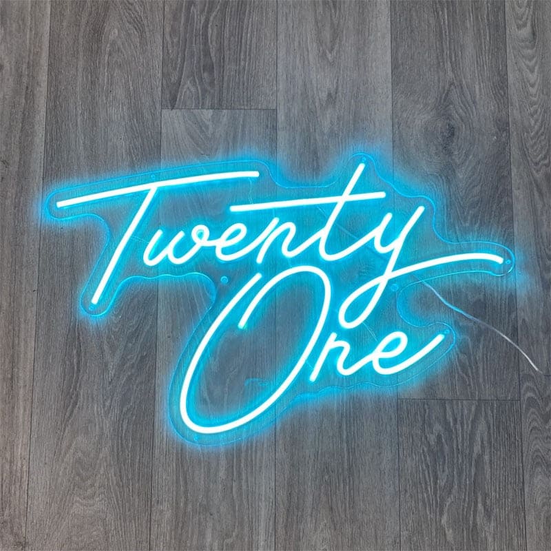 Twenty One Birthday Neon Sign