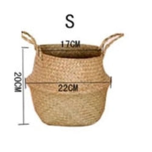 Wicker Basket Rattan Flowerpot