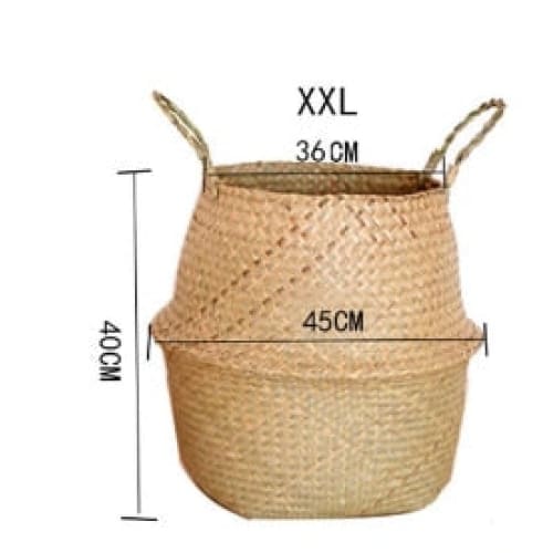 Wicker Basket Rattan Flowerpot
